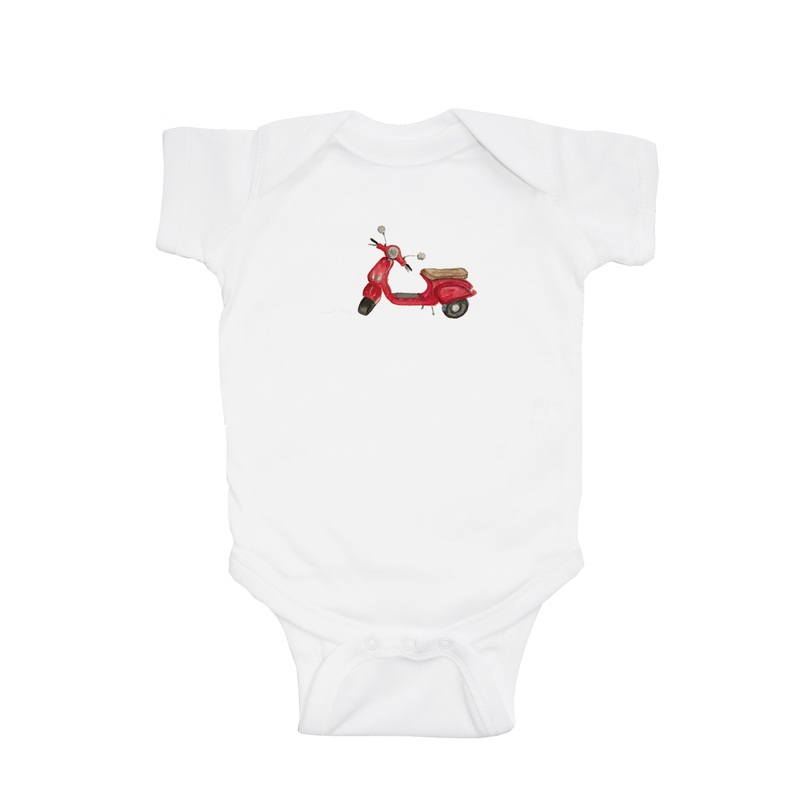 vespa baby snap up short sleeve