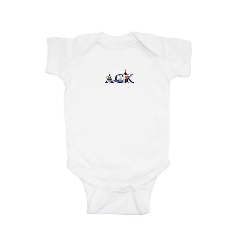 ACK wine baby snap up short sleeve