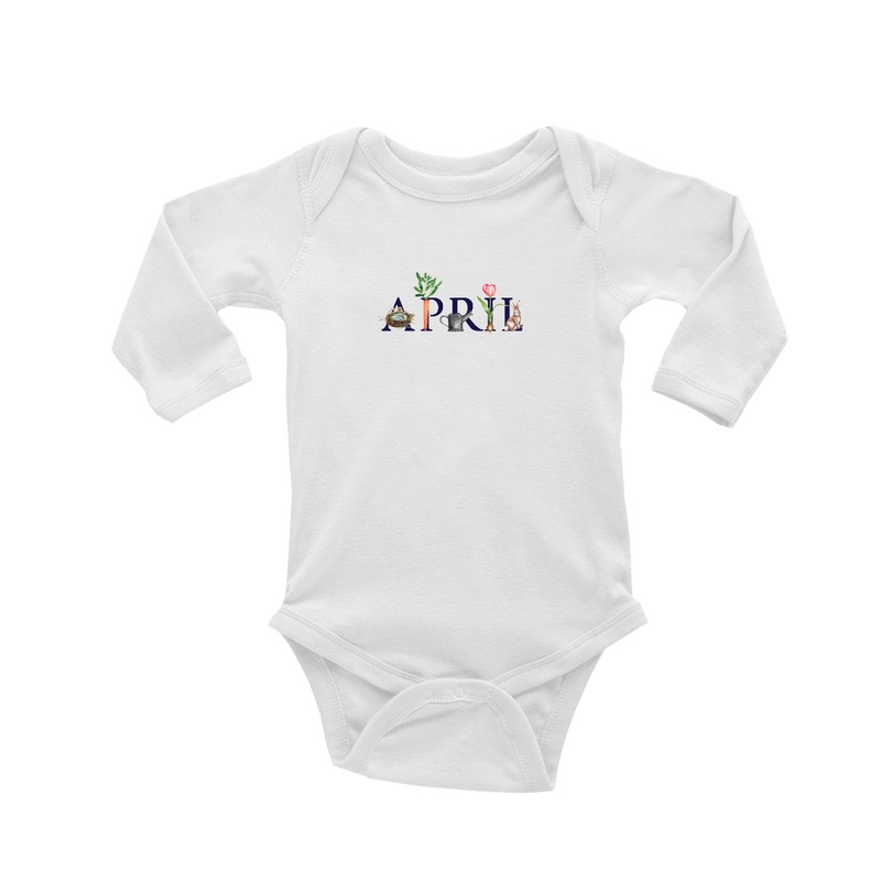 april baby snap up long sleeve