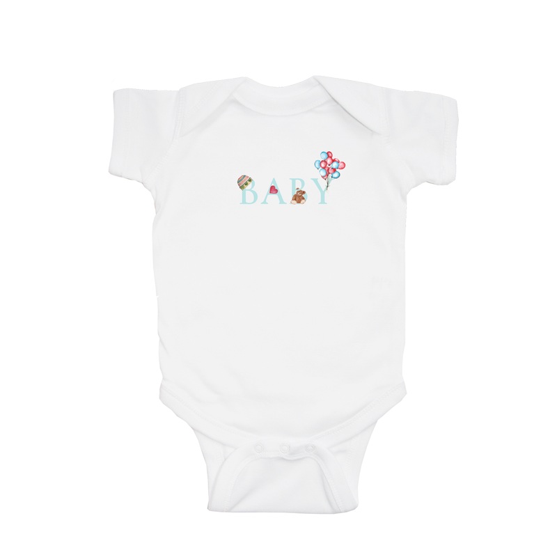 baby baby snap up short sleeve