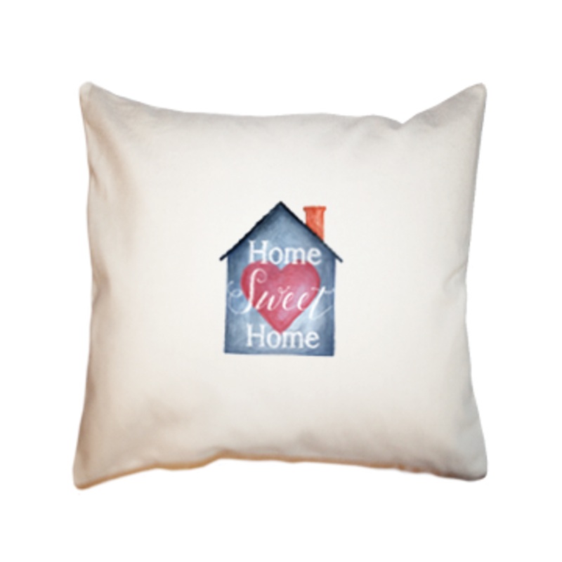home sweet home square pillow