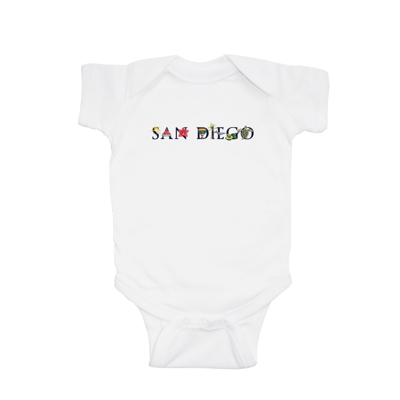 san diego baby snap up short sleeve