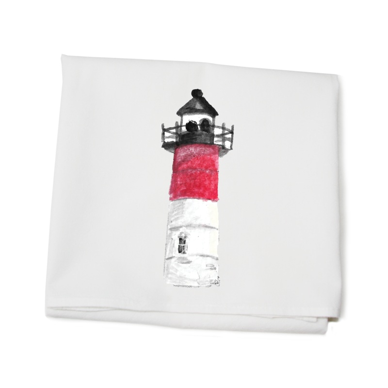 wellfleet lighthouse flour sack towel