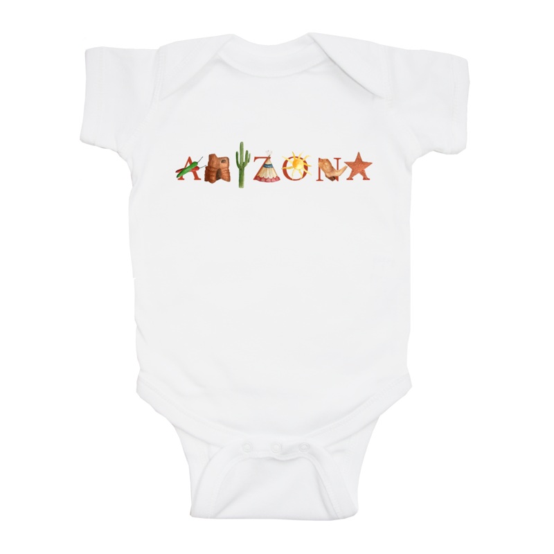 Arizona baby snap up short sleeve