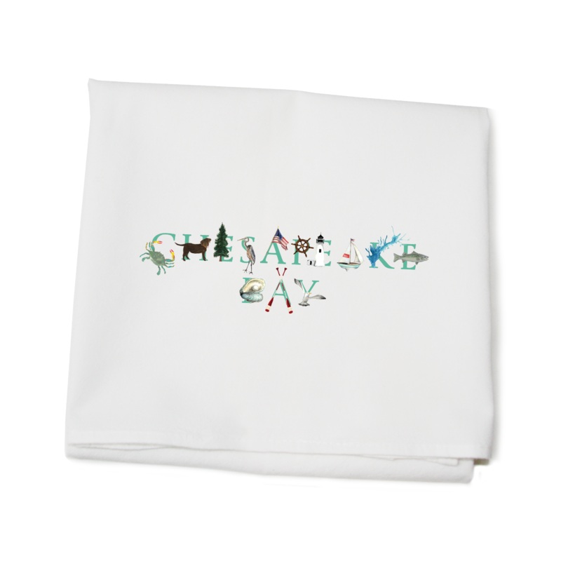 Chesapeake Bay flour sack towel