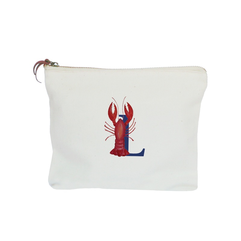 nautical alphabet – L zipper pouch