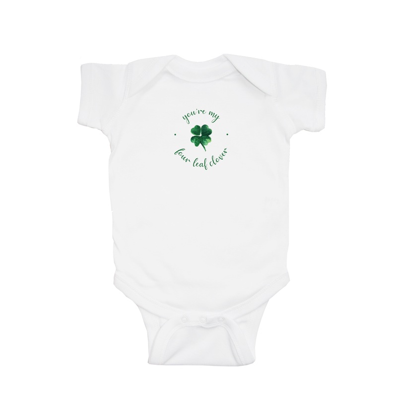 you’re my four leaf clover baby snap up short sleeve