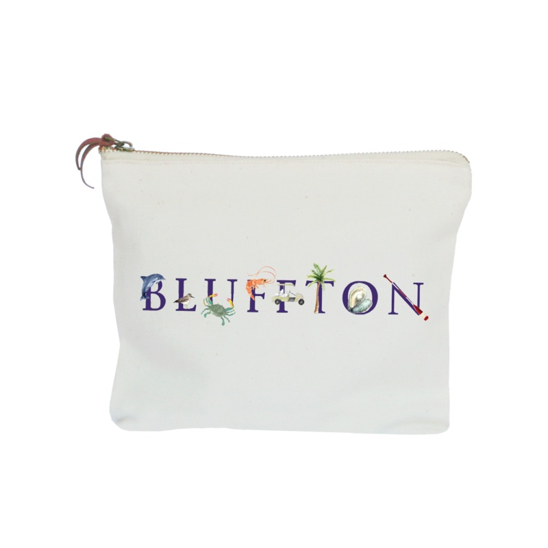 bluffton zipper pouch