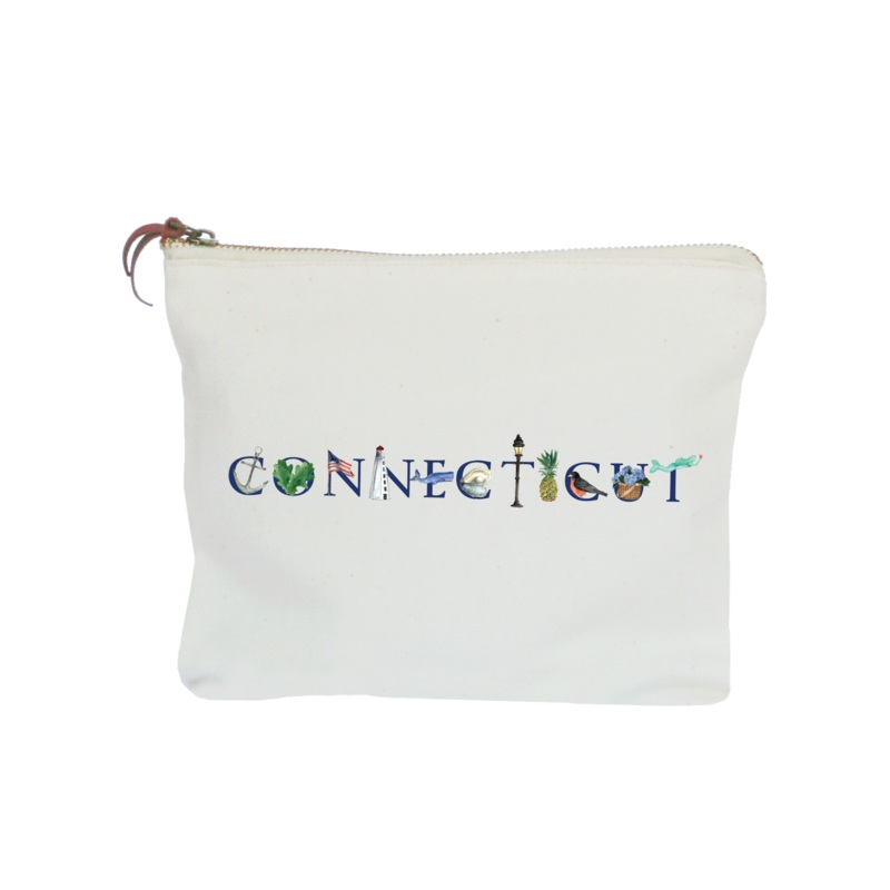 Connecticut zipper pouch