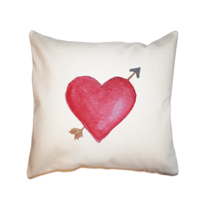 cupid’s arrow square pillow