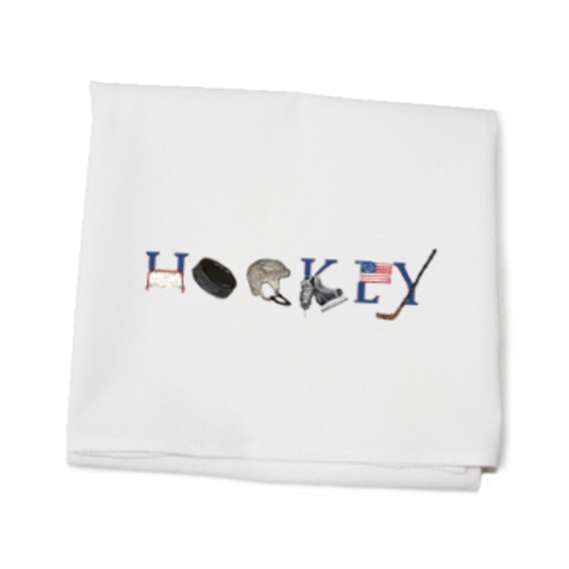 Hockey flour sack towel