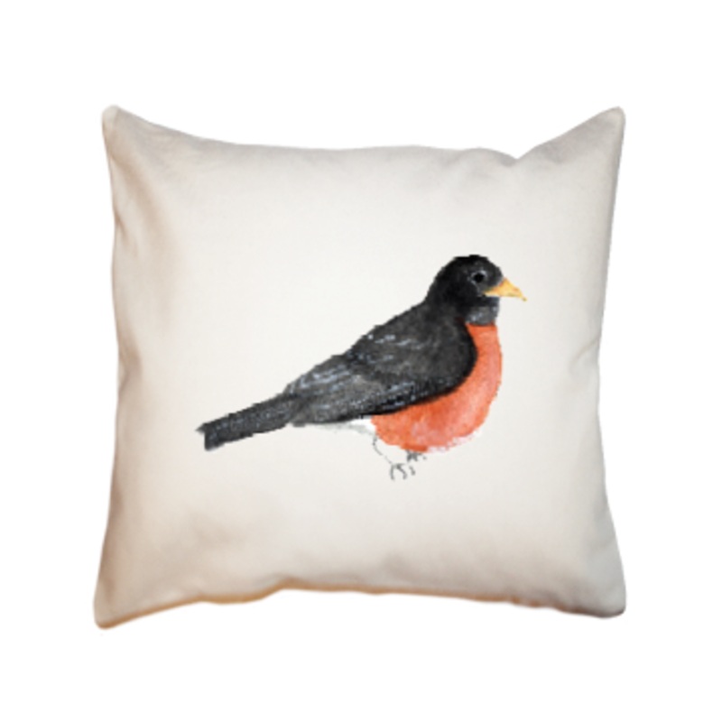 robin square pillow