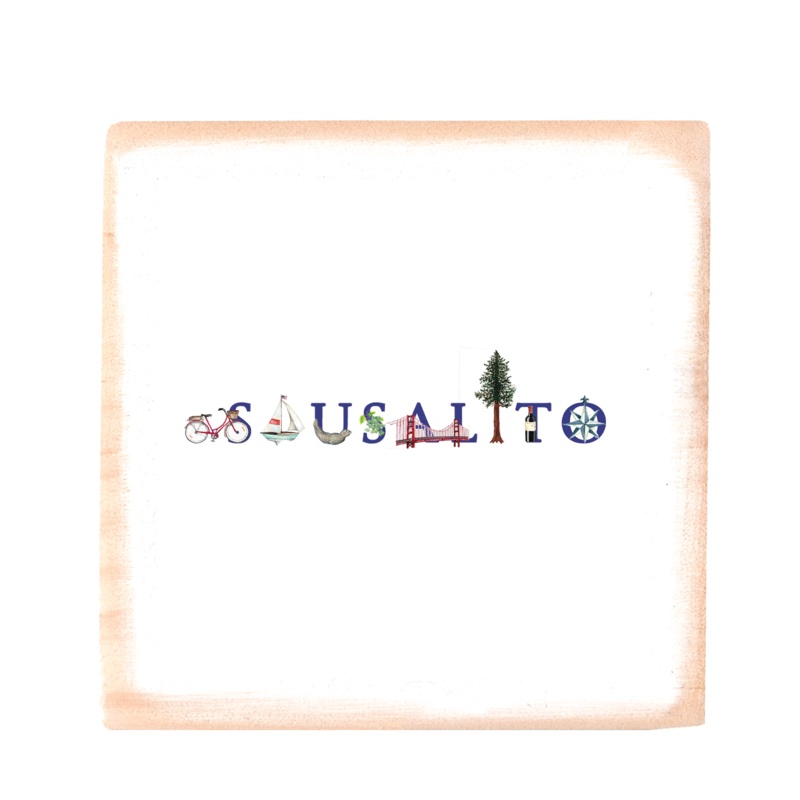 sausalito square wood block