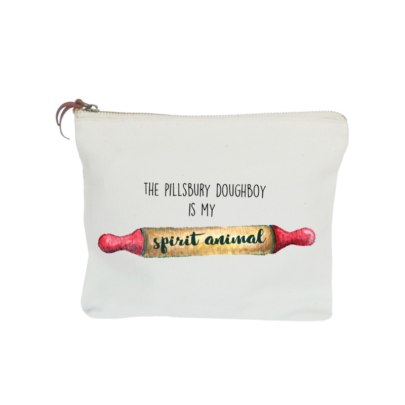 pilsbury spirit animal zipper pouch