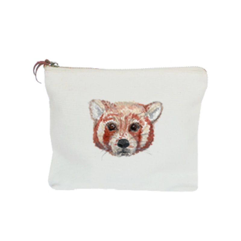 red panda zipper pouch