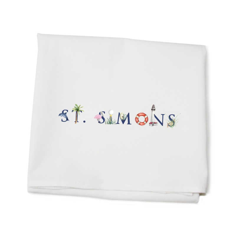 St. Simons flour sack towel