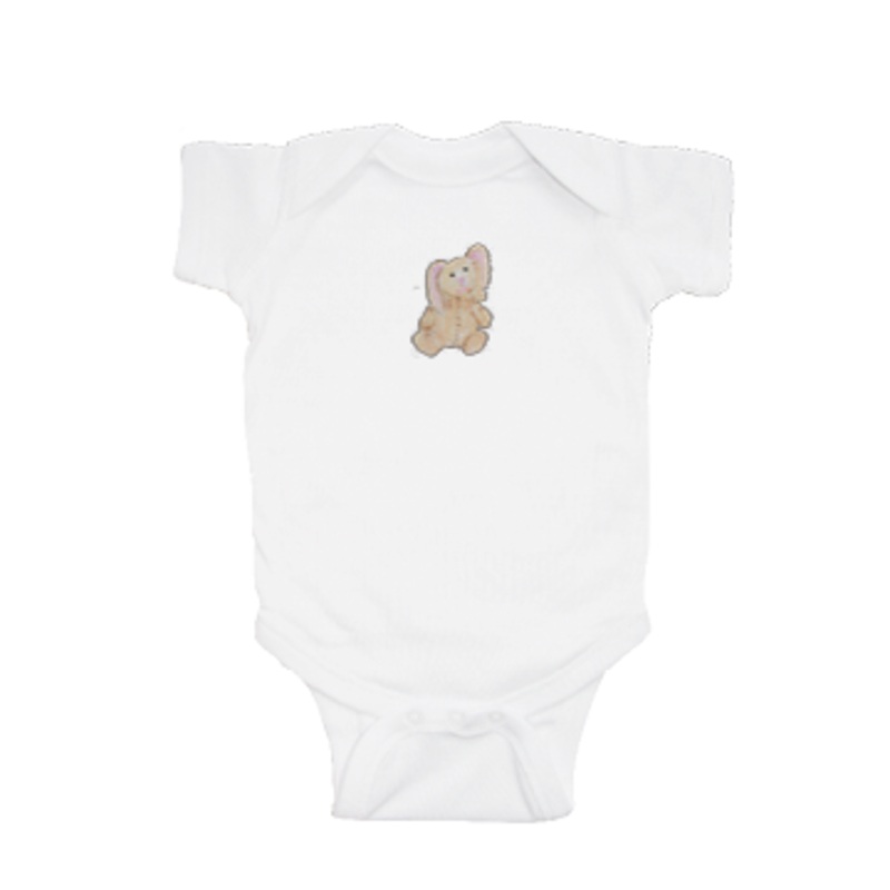 stuffed bunny baby snap up short sleeve