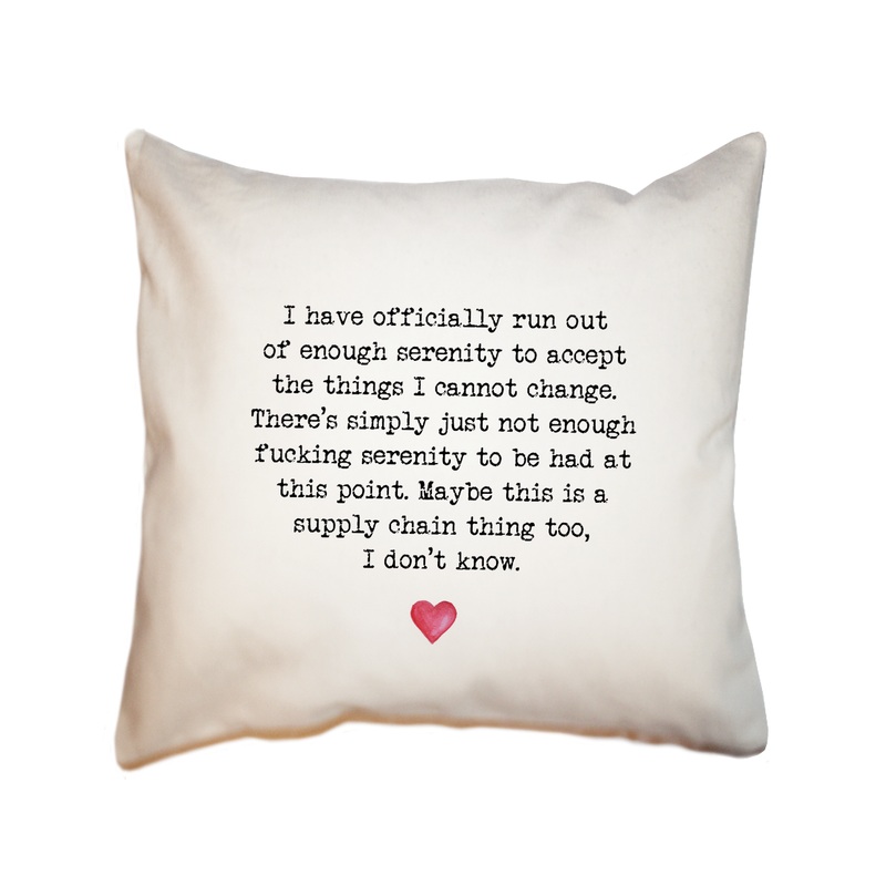 supply chain thing square pillow