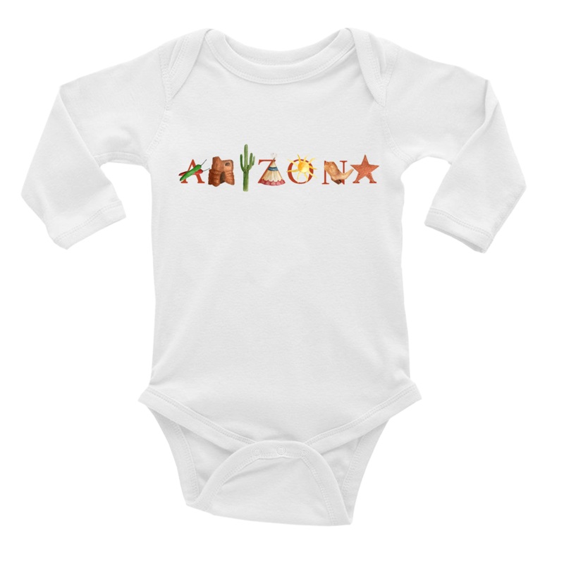 Arizona baby snap up long sleeve