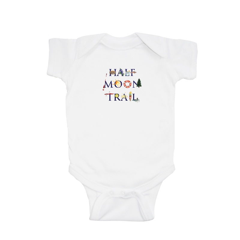 half moon trail baby snap up short sleeve
