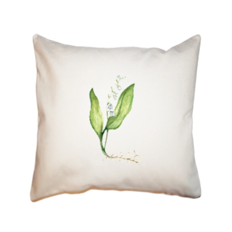 lily of the valley square pillow