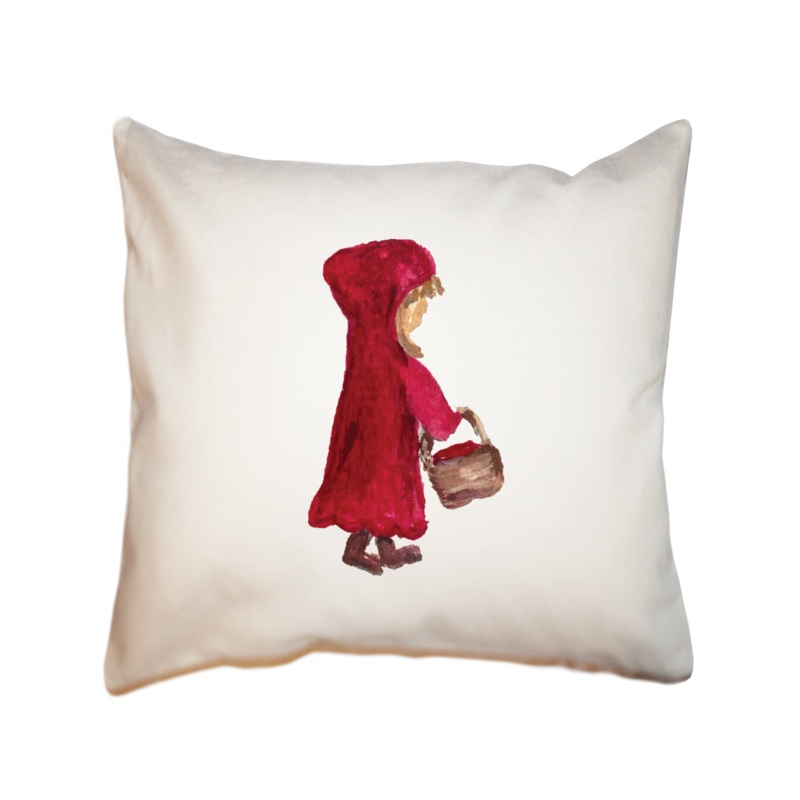 little red riding hood square pillow
