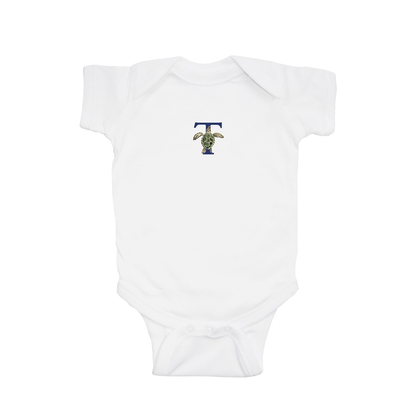 nautical alphabet – T baby snap up short sleeve