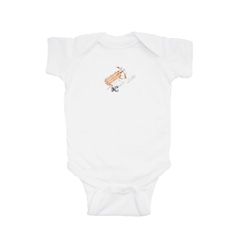 sled oh what fun baby snap up short sleeve