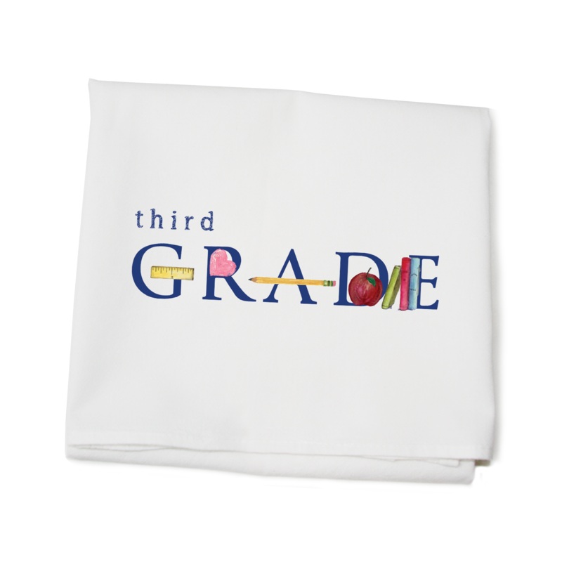 third grade flour sack towel