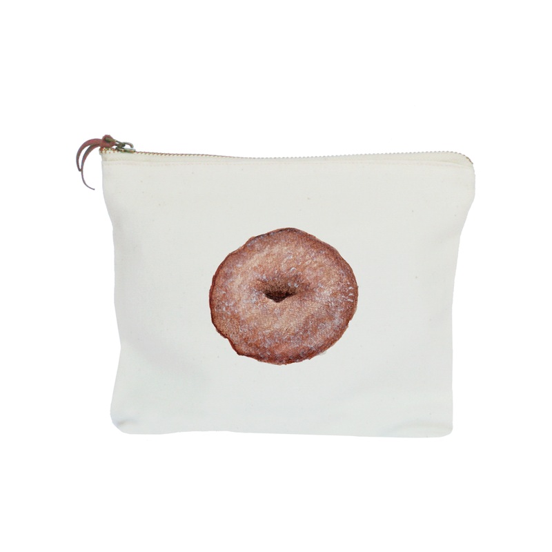 cider donut zipper pouch