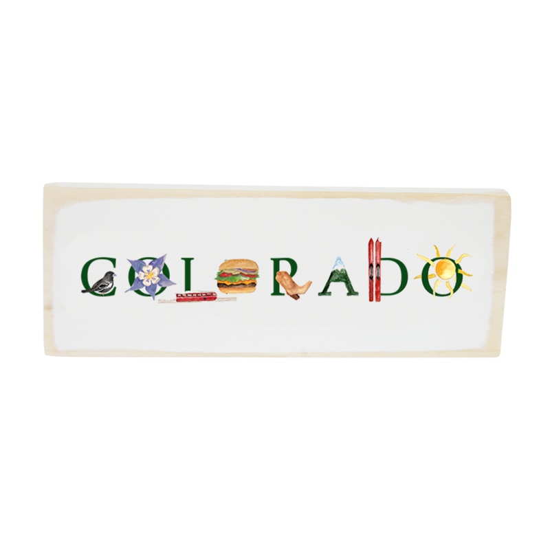 Colorado rectangle wood block