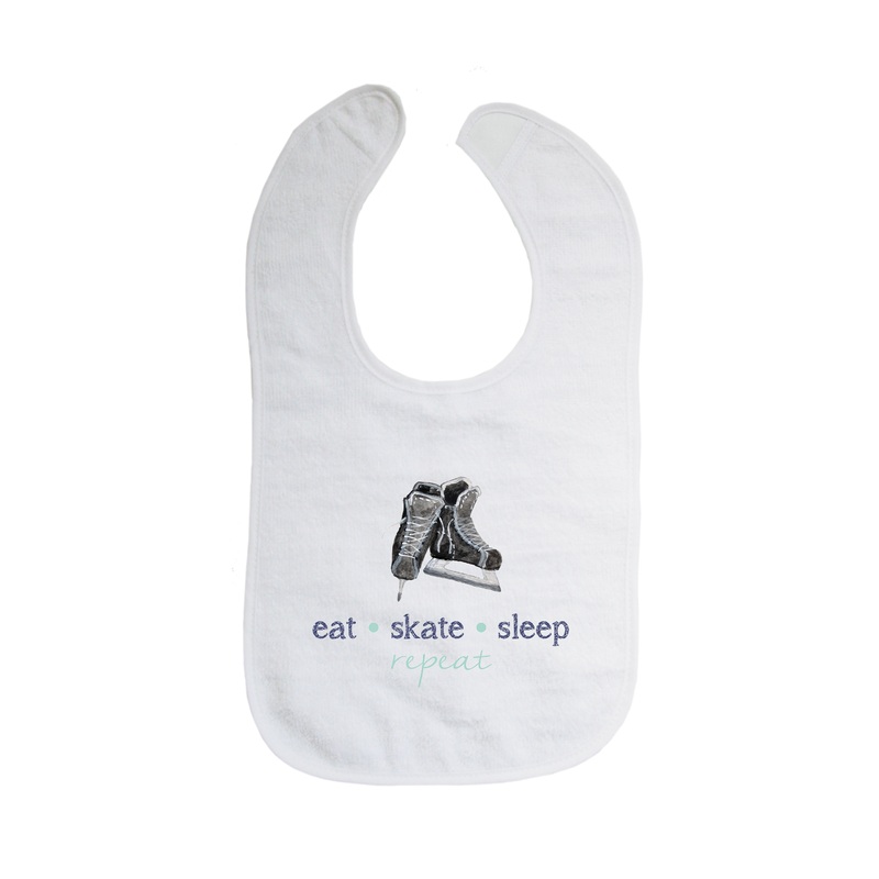 eat skate sleep repeat bib