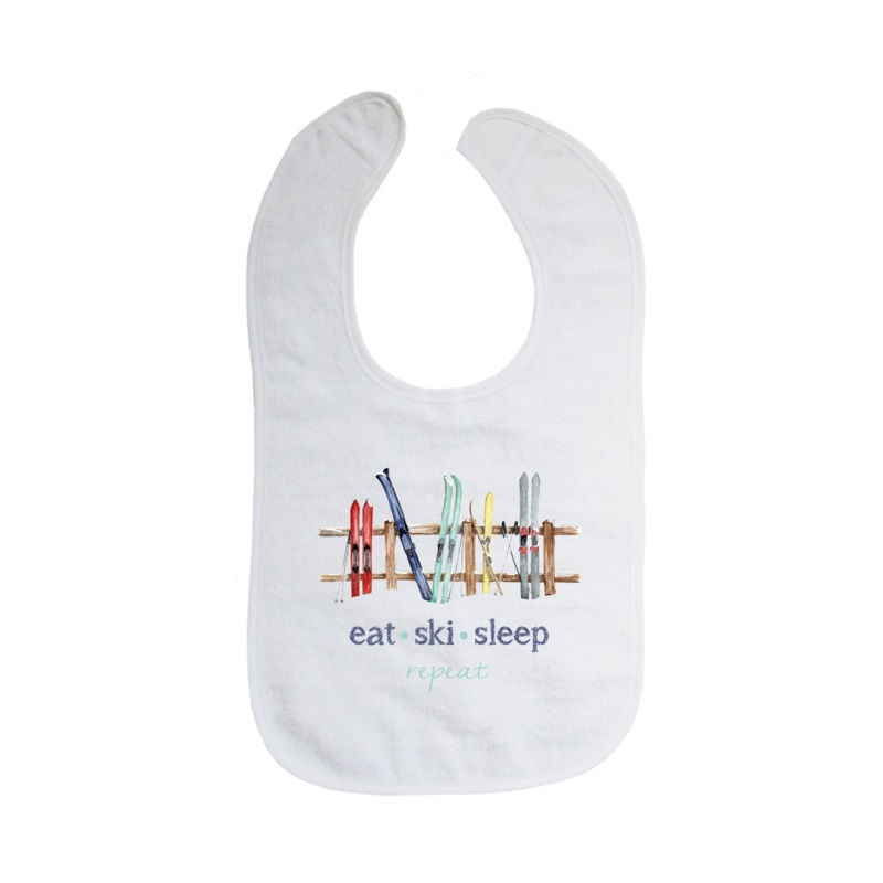 eat ski sleep bib