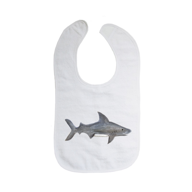 gray shark bib