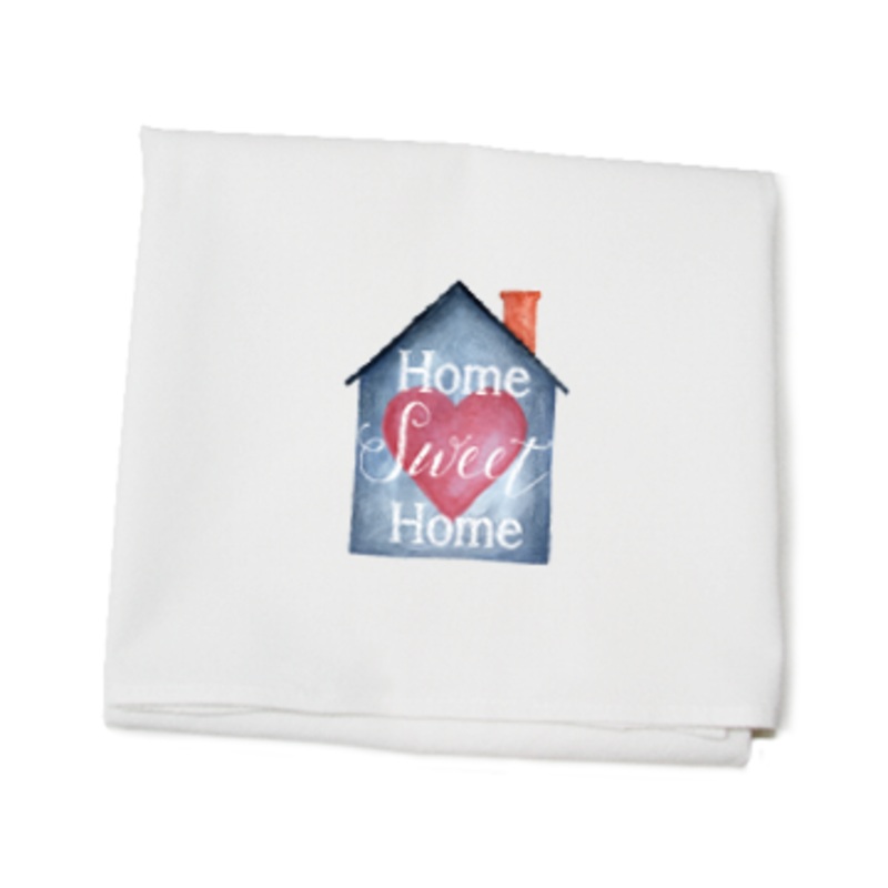 home sweet home flour sack towel