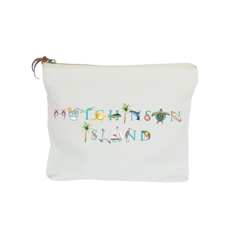 Hutchinson Island zipper pouch