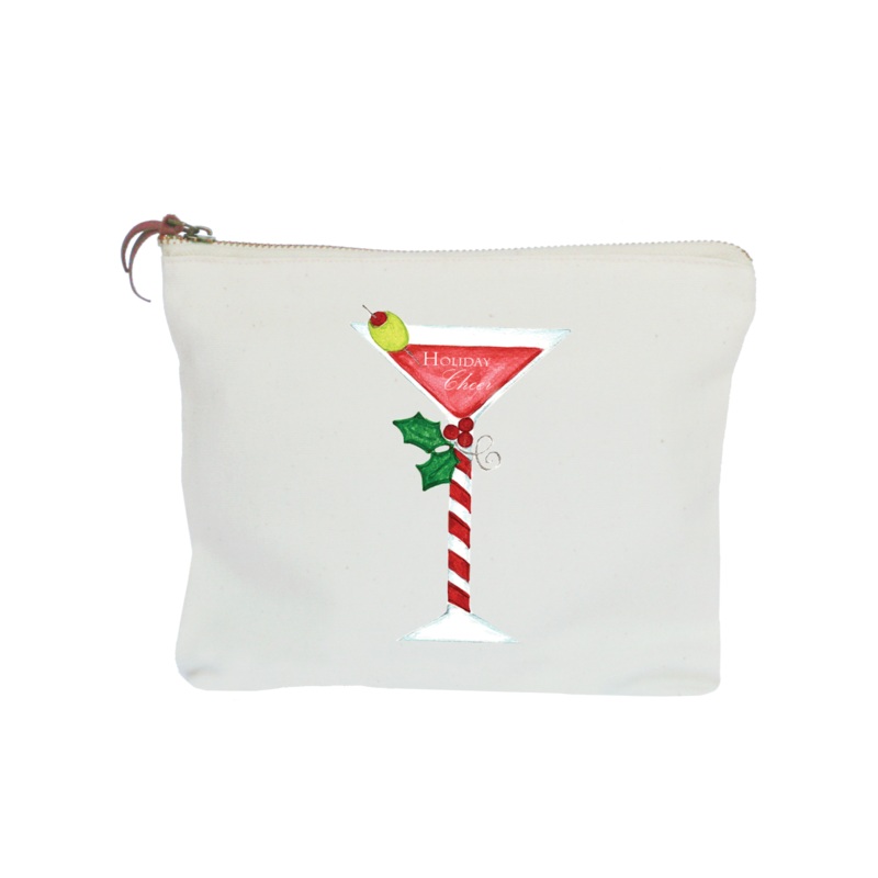 merrier with martini zipper pouch