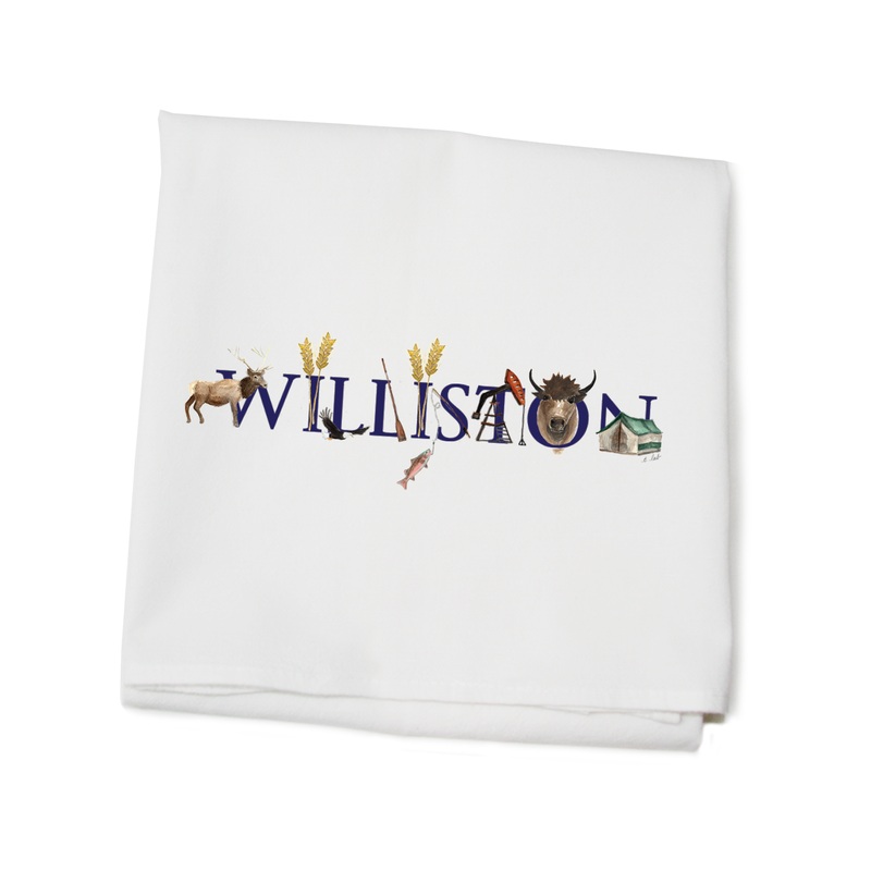 williston nd flour sack towel