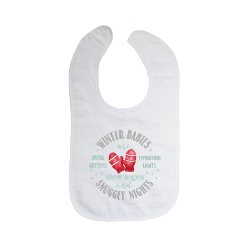 winter baby bib