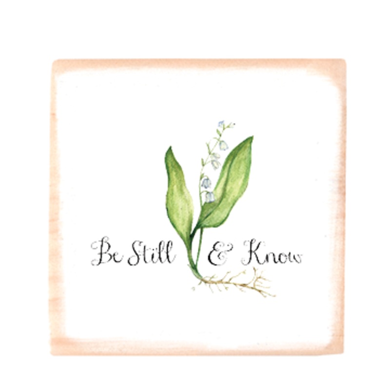Be still-01 square wood block