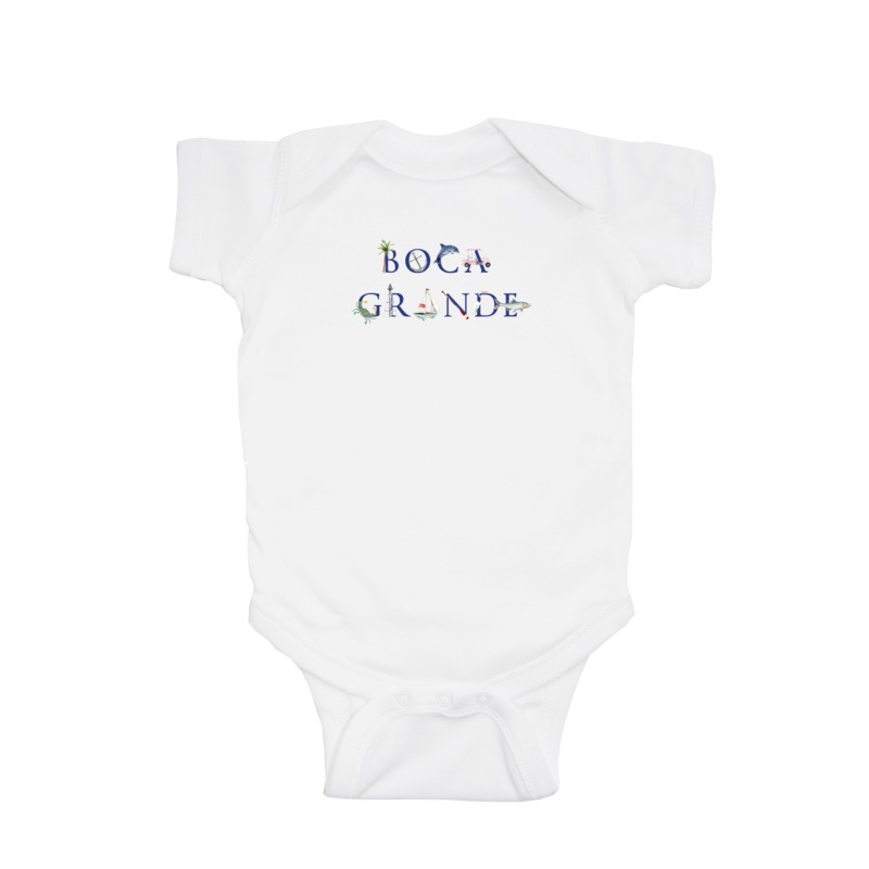 boca grande baby snap up short sleeve