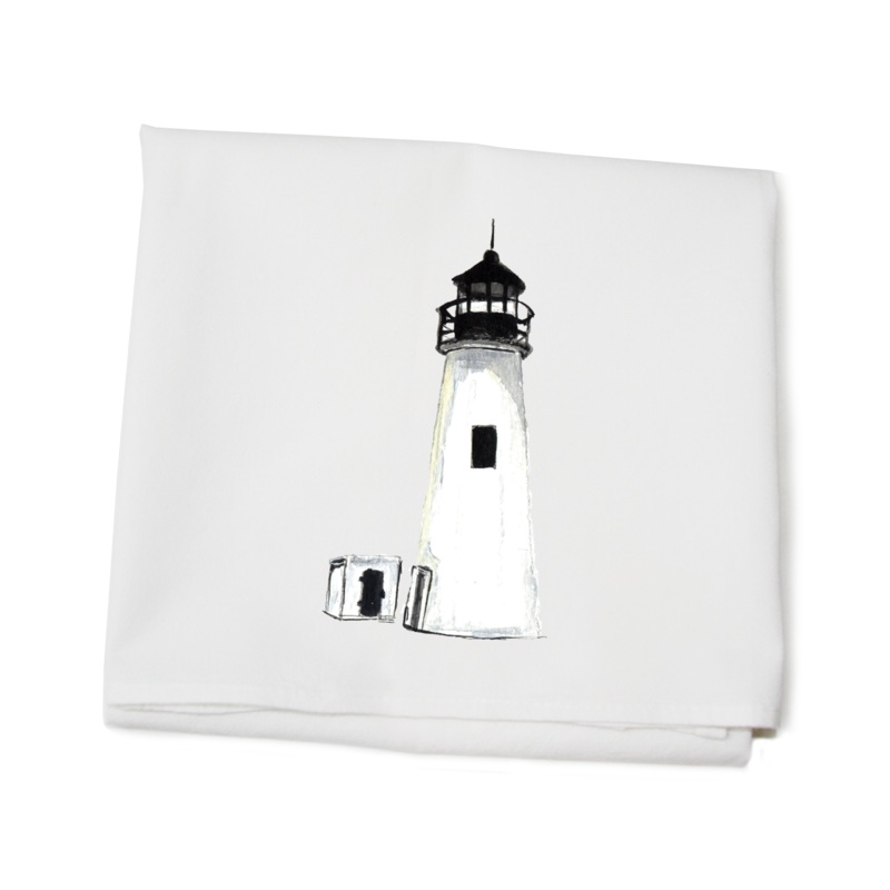 chesapeake bay lighthouse flour sack towel