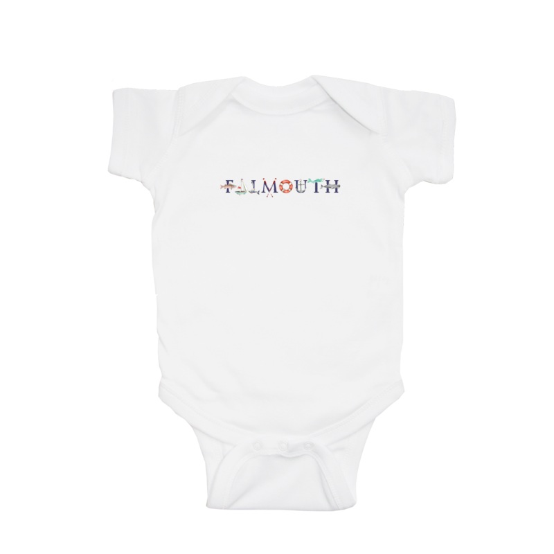 Falmouth baby snap up short sleeve