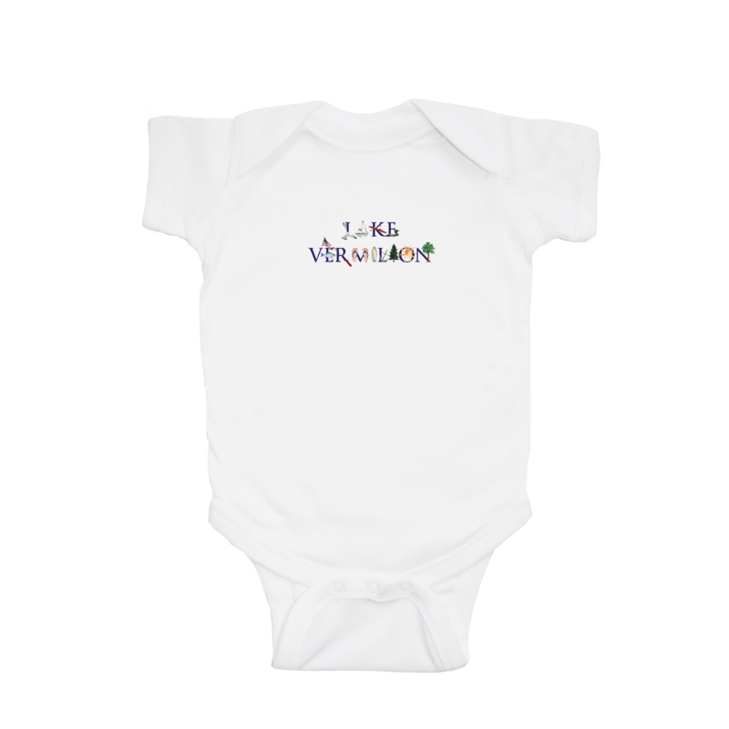 lake vermillion baby snap up short sleeve