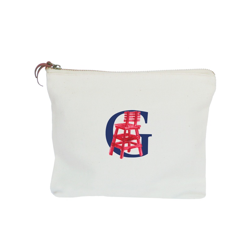 nautical alphabet – G zipper pouch