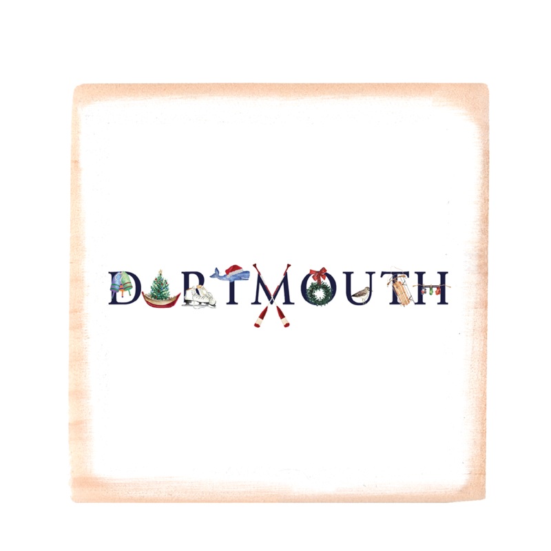 dartmouth winter square wood block