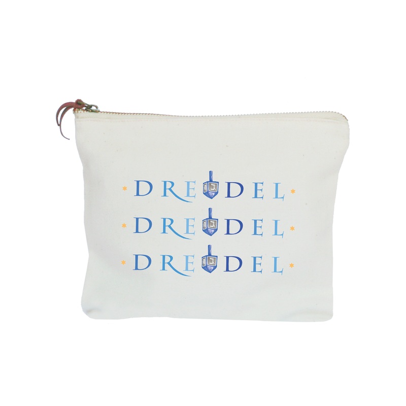 dreidle zipper pouch