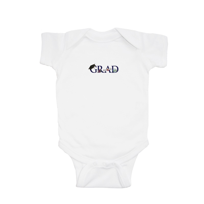 grad baby snap up short sleeve