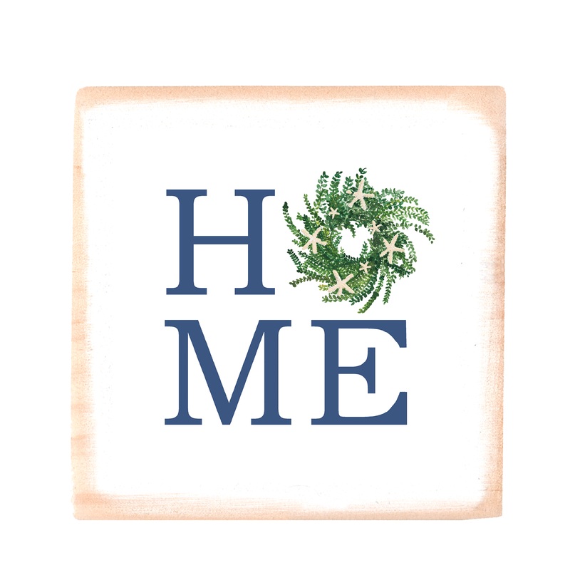home starfish wreath square block