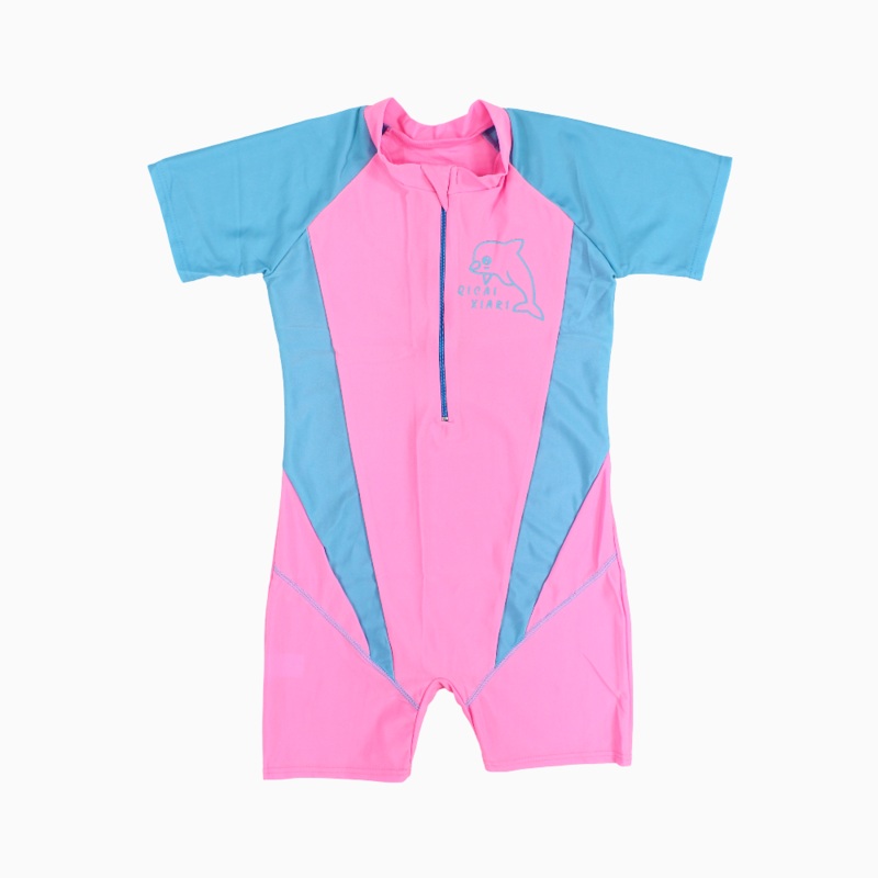Girls Overall Swimsuit – Dolphin Design